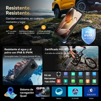 Odolný smartfón Blackview BV6200 Plus, 11000 mAh, 24 GB + 128 GB/2 TB, Android 15, vodotesnosť IP69K, 6,56" 90 Hz displej, 98 dB reproduktor, 16 MP fotoaparát, Dual 4G, NFC 5