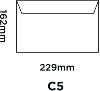 Blake Creative Colour Öntapadós Színes Boríték C5 Kék 25 db - C5 (162 x 229 mm), Cotton Blue, Pack of 25 3