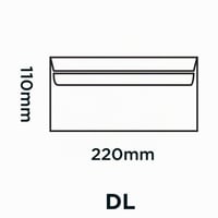 Samolepiace obálky Blake Everyday DL (110 x 220 mm), biele, 500 ks – 100 g/m² kancelárske a obchodné obálky (7772) 5