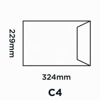 Samolepiace obálky Blake Purely Everyday C4 324x229 mm 100 g/m² biele – balenie 250 ks 2