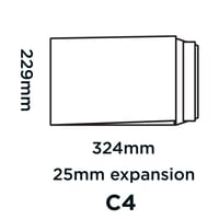 Samolepiaca obálka Blake Purely Packaging C4 s bočným rozšírením, 324 x 229 x 25 mm, manilová, 10 ks 3