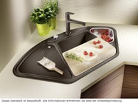 Granitový drez BLANCO DELTA II Silgranit – farba soft biela, vstavaný kuchynský drez 4