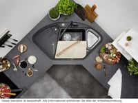 Granitový drez BLANCO DELTA II Silgranit – farba soft biela, vstavaný kuchynský drez 3