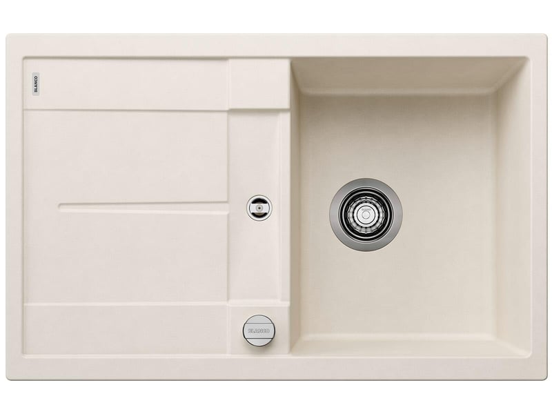 Chiuvetă din granit BLANCO METRA 45 S, culoarea Soft White – Chiuvetă de bucătărie cu o cuvă