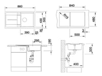 Granitový drez BLANCO METRA 5 S zo SILGRANITU vo farbe antracit – Vstavaný kuchynský drez 7