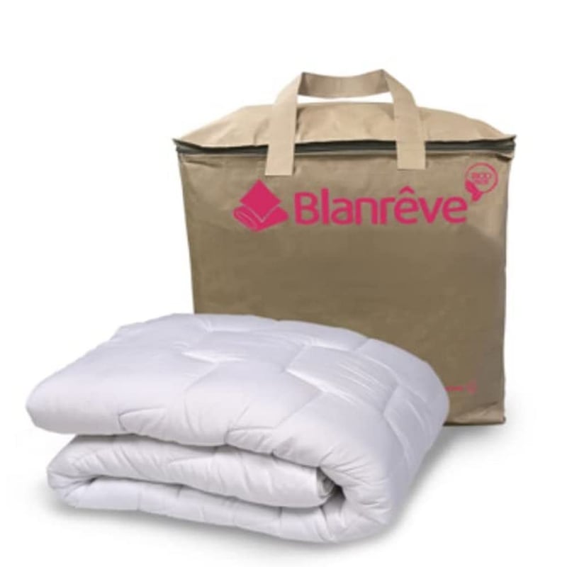 Hrejivý paplón Blanrêve Cocooning – ochrana proti roztočom – na jednolôžko – 140x200 cm – biely – vyrobené vo Francúzsku