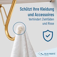 Blau Marité S-alakú horgok 10 db arany szín sín rendszerezéshez 4