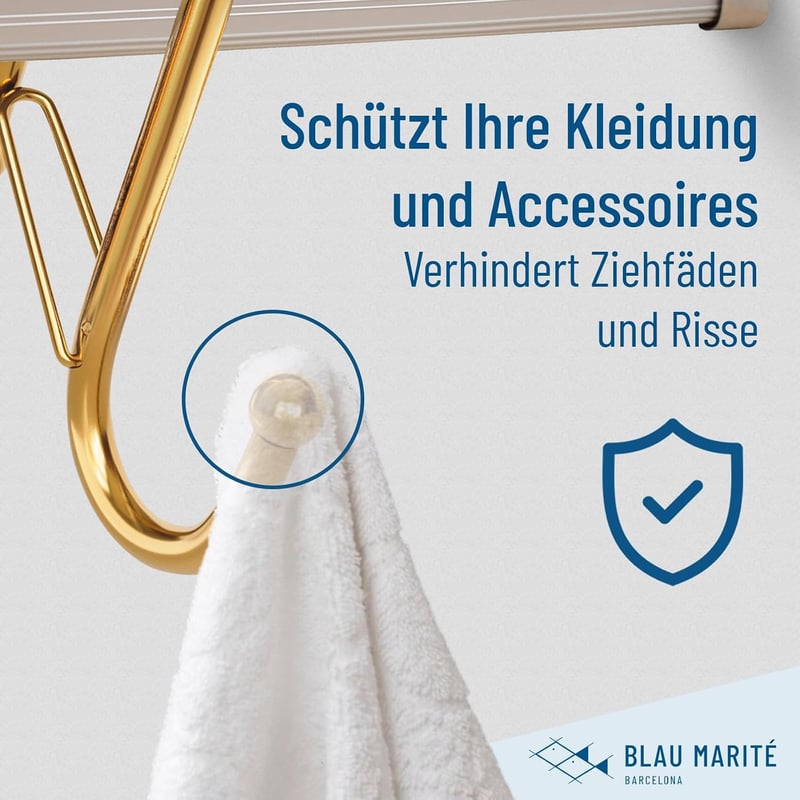 Blau Marité S-alakú horgok 10 db arany szín sín rendszerezéshez