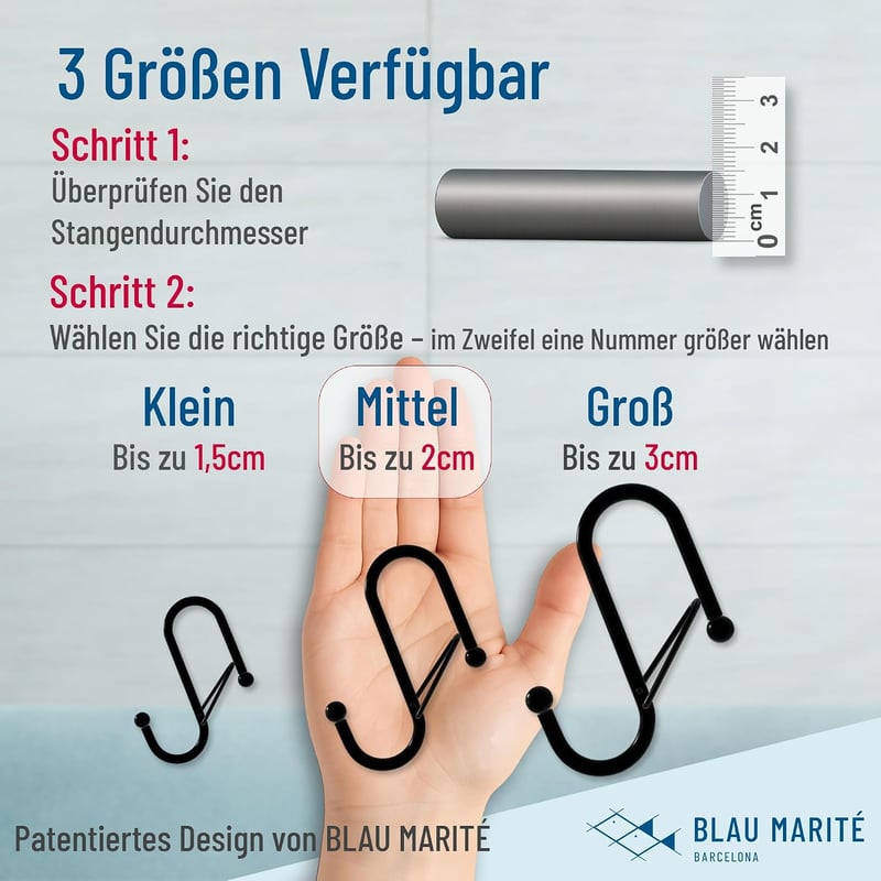 Blau Marité S-alakú horgok 10 db arany szín sín rendszerezéshez