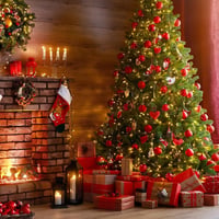 BLAZOR Karácsonyfadísz Szett 34 db - Törhetetlen Műanyag Gömbök, Matt, Csillámló, Mintás Díszek Piros Színben, 6 cm Átmérőjű Karácsonyfa Dek 2