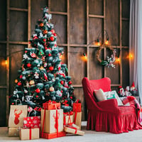 BLAZOR Karácsonyfadísz Szett 34 db - Törhetetlen Műanyag Gömbök, Matt, Csillámló, Mintás Díszek Piros Színben, 6 cm Átmérőjű Karácsonyfa Dek 6