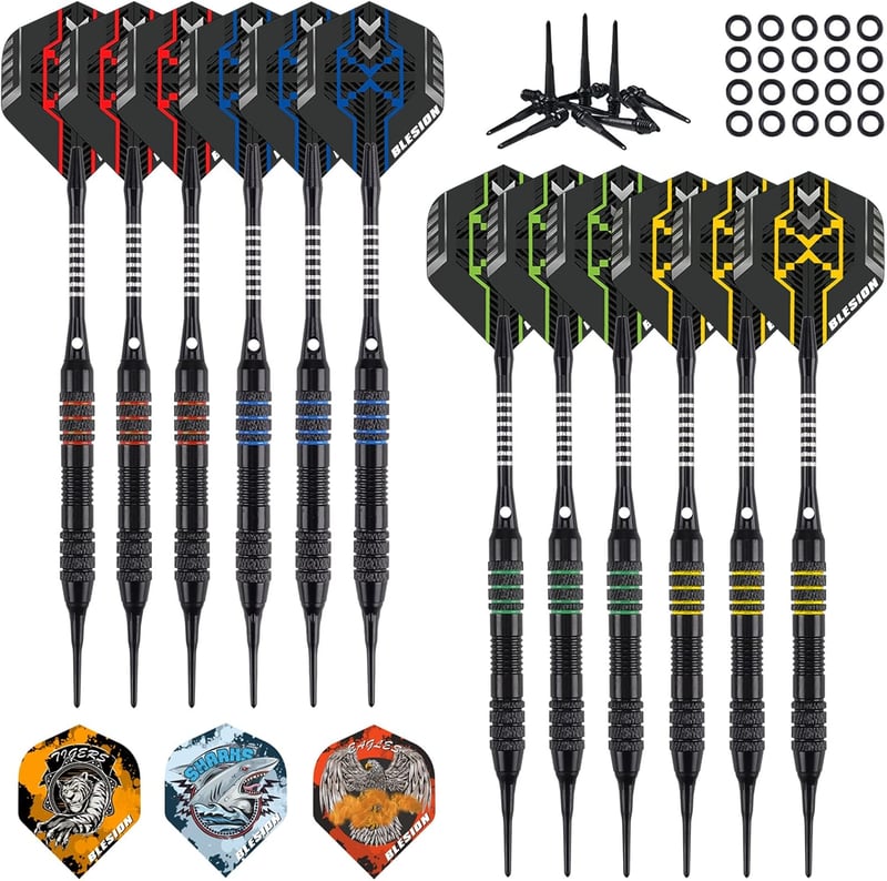 BLESION Elektronikus Darts Tábla 12 Nyíllal Elektromos Dartboard Gép