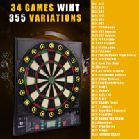 BLESION Elektronikus Darts Tábla 6 Nyíllal, Német Hanggal, Elemmel/Adapterrel 3