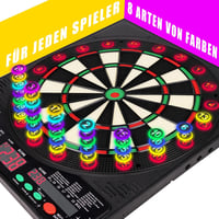 BLESION Elektronikus Darts Tábla 6 Nyíllal, Német Hanggal, Elemmel/Adapterrel Működő 2