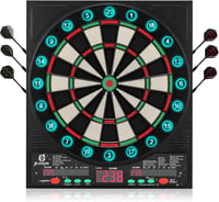 BLESION Elektronikus Darts Tábla 6 Nyíllal, Német Hanggal, Elemmel/Adapterrel Működő 1