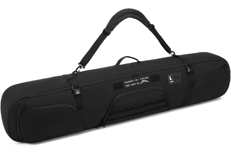 BlesMaller Párnázott Snowboard Táska 165 cm-es Sílécekhez - Taktikai Sízsák 3 Rekesszel Snowboard, Sícipő és Felszerelés Szállításához