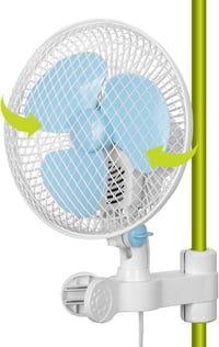 Oscilačný klipový ventilátor Blessny pre pestovateľské stany, 6 palcový, 2,4 m kábel, tichá prevádzka 1