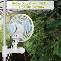 Oscilačný klipový ventilátor Blessny pre pestovateľské stany, 6 palcový, 2,4 m kábel, tichá prevádzka 7