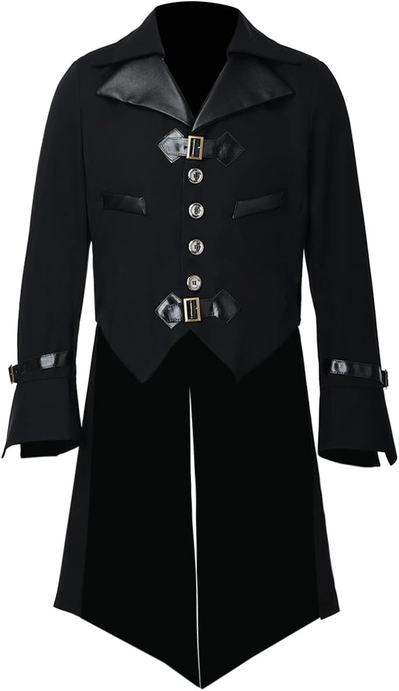 BLESSUME Gótikus Victorian Frack Steampunk Köpeny Jelmez Cosplay Kostüm