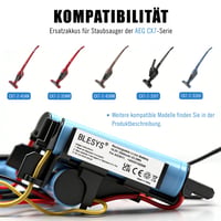 BLESYS 18V 3500mAh batéria pre vysávač AEG CX7-2-45AN CX7-2-35RM AG3011 AG3012 AG3013 AG3014G AG3015SW, náhradná batéria 140055192540 3