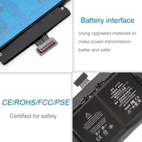 BLESYS A1618 csere akkumulátor MacBook Pro 15" Retina A1398 (2013–2015) - 11,36V 8755mAh 6