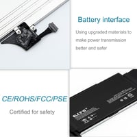 BLESYS A1965 Csereakkumulátor MacBook Air 13" Retina A1932 (2018-2019) és A2179 (2020) Modellekhez - 11,4V 49,9Wh Lítium-Polimer Laptop Akku 5