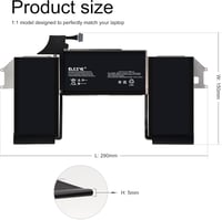 BLESYS A1965 Csereakkumulátor MacBook Air 13" Retina A1932 (2018-2019) és A2179 (2020) Modellekhez - 11,4V 49,9Wh Lítium-Polimer Laptop Akku 6