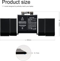 BLESYS A1989 csere laptopakkumulátor A1964 MacBook Pro 13 2018 2019 EMC 3214 EMC 3358 11,41V 5086mAh 7