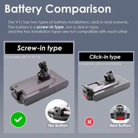 Acumulator de schimb BLESYS pentru varianta Dyson V11 cu fixare prin înșurubare 2