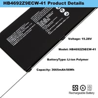 Acumulator BLESYS HB4692Z9ECW-41 pentru laptop Huawei MateBook D 14 2020 3