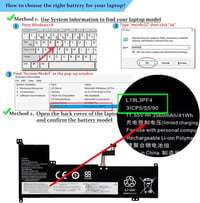 BLESYS L19L3PF4 L19C3PF6 Akkumulátor Lenovo IdeaPad 3-17 sorozathoz 4