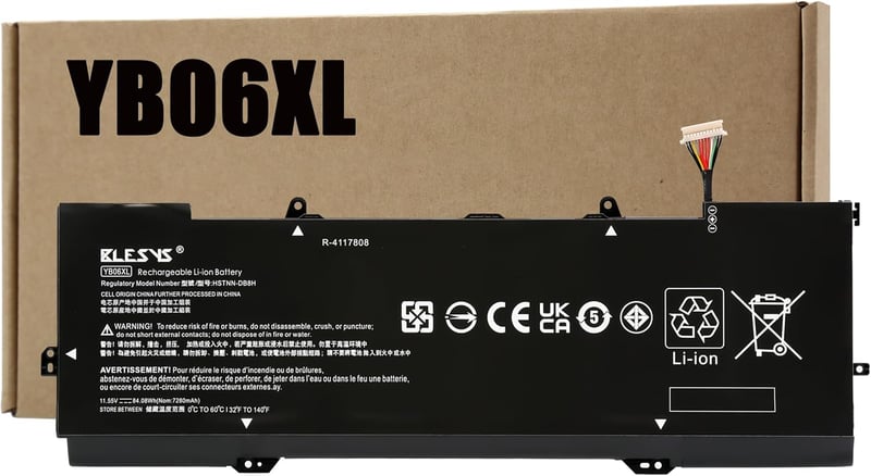 BLESYS YB06XL 84.08Wh Laptop Akkumulátor HP Spectre x360 15-bl1xx 15-ch0xx Notebookhoz