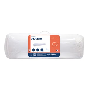 Bleu Calin Alaska Comfort premium jastuk valjak – 100% pamučna navlaka, 180 cm, bijeli