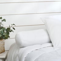 Prémiový valcový vankúš Bleu Calin Alaska Comfort – 100 % bavlnený poťah, 180 cm, biely 3