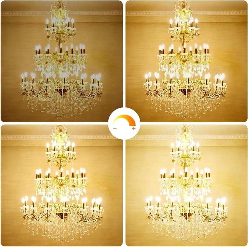Blewandy E14 LED gyertya izzó 4W meleg fehér 6db csomag csillárokhoz
