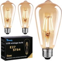Blewandy E27 Vintage Edison LED izzó 6W meleg fehér 2700K retro 3db 1