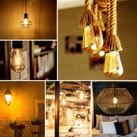 Blewandy E27 Vintage Edison LED izzó 6W meleg fehér 2700K retro 3db 3