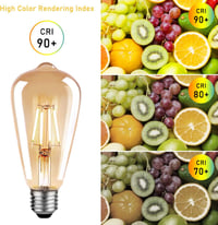 Blewandy E27 Vintage Edison LED izzó 6W meleg fehér 2700K retro 3db 7