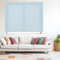 Priesvitná roleta na okno Blindecor, svetlomodrá, 80 x 175 cm, látková časť 77 x 170 cm 1