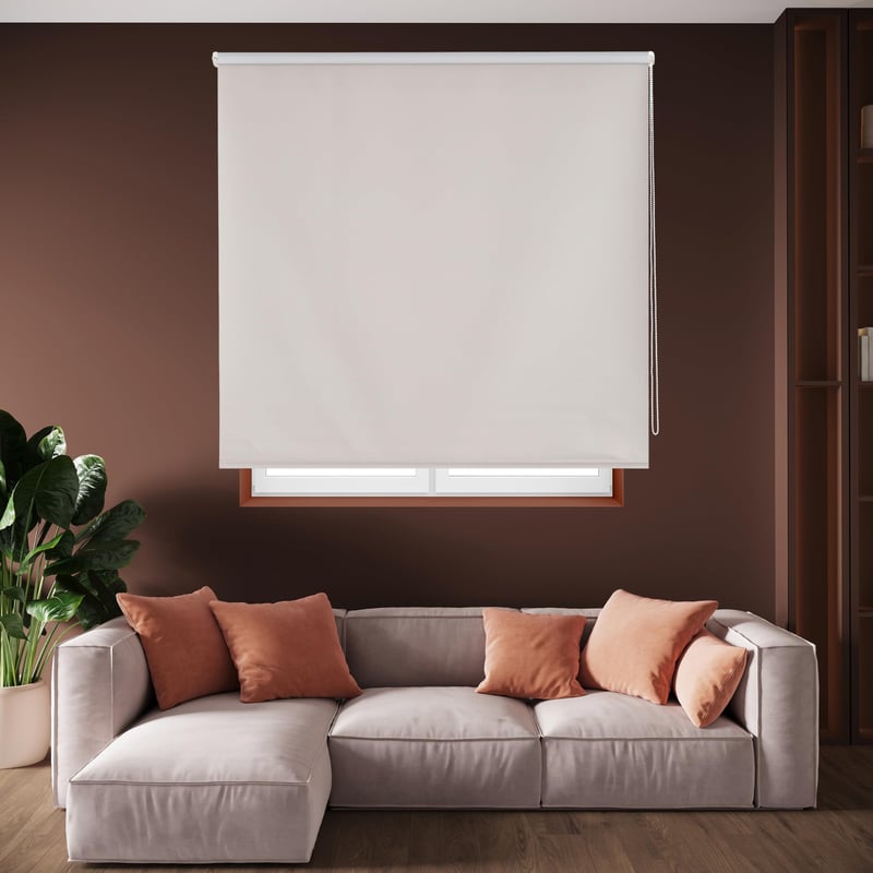 Rulou Opac Blindecor Draco 120x175 cm, Gri Argintiu, Termoizolant, Blackout, Suprafață Netedă
