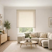 Blindecor 110311200 Priesvitná jednofarebná roleta 100x200 cm, ľanová farba, hladký materiál na okno 1