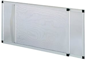 Blinky 75010 Komarnik na otvaranje za prozor, eloksirani aluminij, siva, 50x70 cm — savijen, odvojena mrežica (stanje: vidi 2. sliku)
