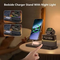 BLKE 5 az 1-ben vezeték nélküli töltőállomás 33W adapterrel, iPhone/Apple Watch/AirPods - fehér 5