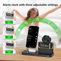 BLKE 5 az 1-ben vezeték nélküli töltőállomás 33W adapterrel, iPhone/Apple Watch/AirPods - fehér 4