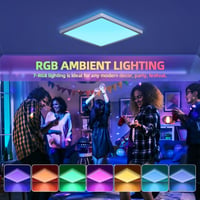 BLNAN RGB LED Mennyezeti Lámpa Távirányítóval, Dimmelhető, 24W, Színváltó, Nappali Hálószoba 3