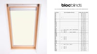 Bloc Blinds Skylight 102 rolo za zamračivanje za Velux krovni prozor, bijela, CK04, 37x78 cm 6