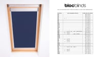 Zatemňovacia roleta na strešné okno Bloc Blinds M04 pre okná Velux – Námornícka modrá, 603 mm x 730 mm 8