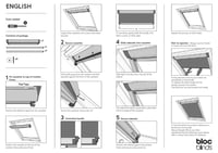 Zatemňovacia roleta na strešné okno Bloc Blinds M04 pre okná Velux – Námornícka modrá, 603 mm x 730 mm 2