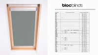 Zatemňovacia roleta Bloc Blinds pre strešné okná Velux, cínovosivá, veľkosť S06 6