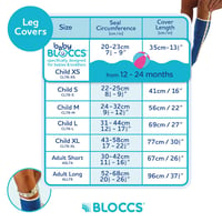 Protecție 100% Impermeabilă pentru Picior Bloccs pentru Copii - CL78-L Mărime Mare (L) - Protecție pentru Baie și Duș 5